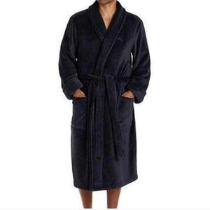 Plush Black Bathrobe